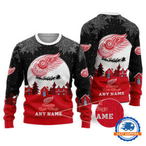 Detroit Red Wings Hockey New Design Litmited Christmas Ugly Sweater