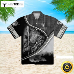 Drakkar Of Viking Happy Fathers Day Hawaiian Shirt