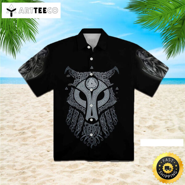 Fenrir 3d Vikings Happy Fathers Day Hawaiian Shirt