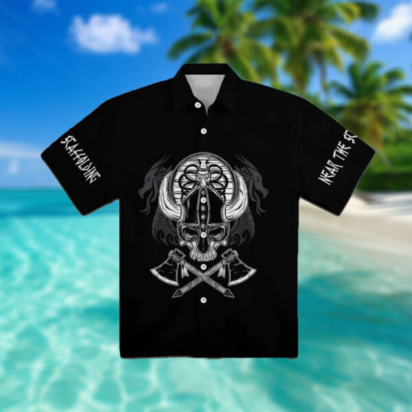 Floki Skull Viking Fathers Day Hawaiian Shirt