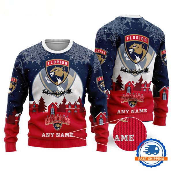 Florida Panthers Hockey New Design Litmited Christmas Ugly Sweater