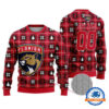 Florida Panthers Personalized Snow Tree Christmas Ugly Sweater