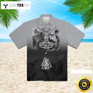 Forever We Are One Viking Happy Fathers Day Hawaiian Shirt