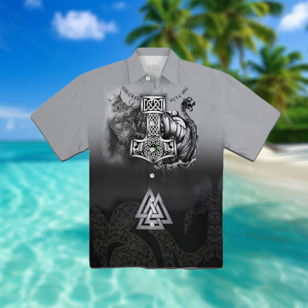 Forever We Are One Viking Happy Fathers Day Hawaiian Shirt