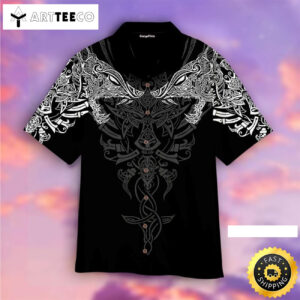 Geki Freki Viking Wolf Happy Fathers Day Hawaiian Shirt