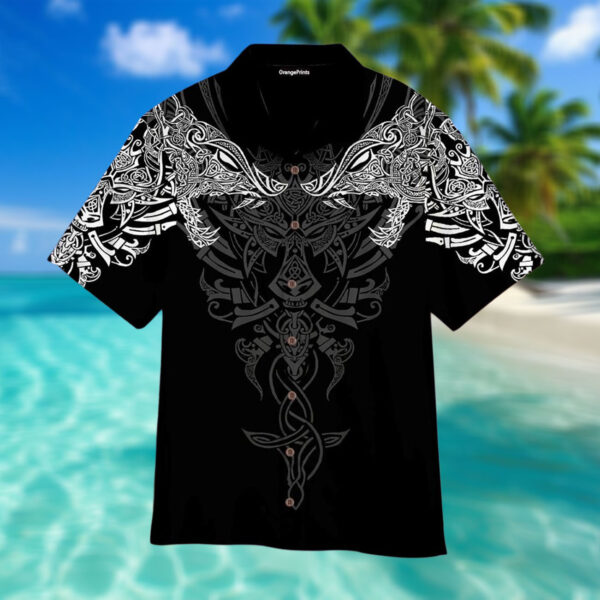 Geki Freki Viking Wolf Happy Fathers Day Hawaiian Shirt