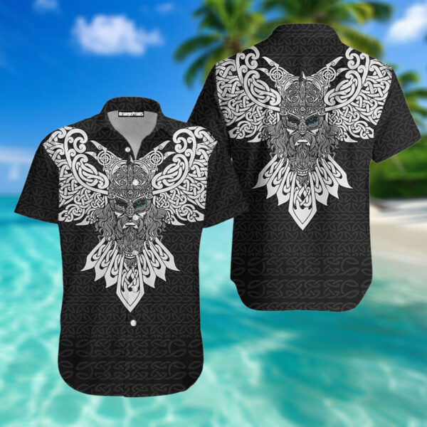 God And Raven Odin Viking Fathers Day Hawaiian Shirt