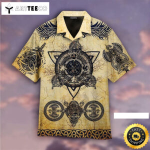 Irish Celtic Dragon Viking Happy Fathers Day Hawaiian Shirt
