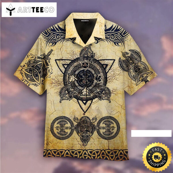 Irish Celtic Dragon Viking Happy Fathers Day Hawaiian Shirt