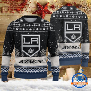 Los Angeles Kings Hockey Team Design New Christmas Ugly Sweater