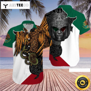 Mexico Flag Viking Happy Fathers Day Hawaiian Shirt
