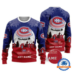 Montreal Canadiens Hockey New Design Litmited Christmas Ugly Sweater