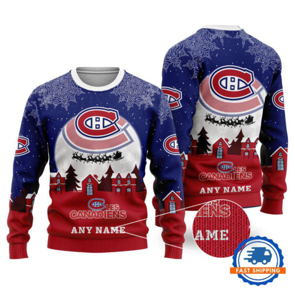 Montreal Canadiens Hockey New Design Litmited Christmas Ugly Sweater
