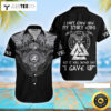 Never Say Gave Up Viking Happy Fathers Day Hawaiian Shirt