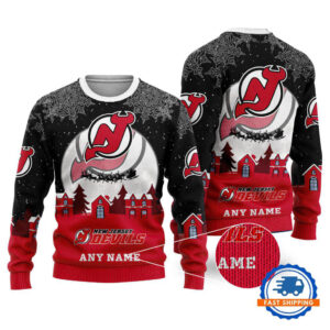 New Jersey Devils Hockey New Design Litmited Christmas Ugly Sweater
