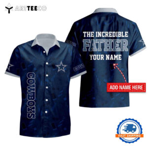 Nfl Dallas Cowboys The Increadible Fathers Day Hawaiian Shirt