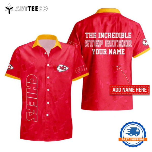 Nfl Kansas City Chiefs The Increadible Step Fathers Day Hawaiian Shirt