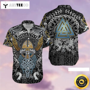 Odin Viking Happy Fathers Day Hawaiian Shirt