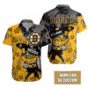 Personalized Boston Bruins Tropical Tiki Hawaiian Shirt