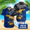 Personalized St Louis Blues Tropical Surf Hawaiian Shirt