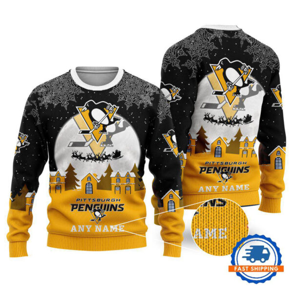 Pittsburgh Penguins Hockey New Design Litmited Christmas Ugly Sweater