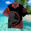 Raven Viking Red Black Happy Fathers Day Hawaiian Shirt
