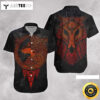 Red Wolf Vikings Happy Fathers Day Hawaiian Shirt
