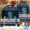 Seattle Kraken Hockey Team Design New Christmas Ugly Sweater