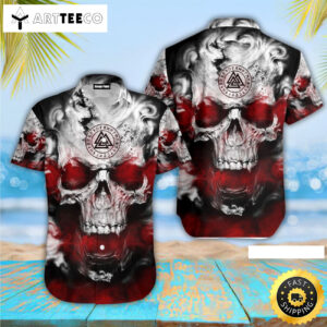 Skull Viking Happy Fathers Day Hawaiian Shirt