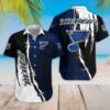 St Louis Blues Bold Stitch Hawaiian Shirt
