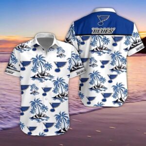 St Louis Blues Island Harmony Hawaiian Shirt