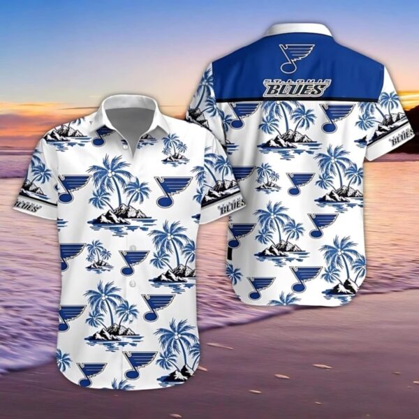 St Louis Blues Island Harmony Hawaiian Shirt