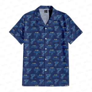 St Louis Blues Melodic Rhythm Hawaiian Shirt