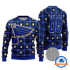 St Louis Blues Personalized Snow Tree Christmas Ugly Sweater