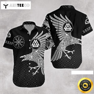 The Raven Of Odin Tattoo Happy Fathers Day Hawaiian Shirt