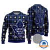 Toronto Maple Leafs Personalized Snow Tree Christmas Ugly Sweater