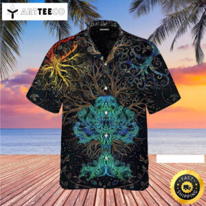 Tree Of Life Spirits Never Die Happy Fathers Day Hawaiian Shirt
