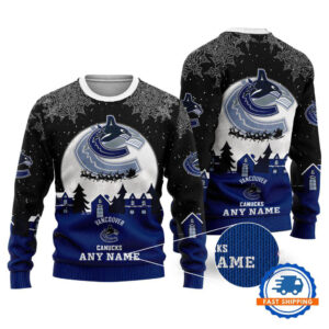 Vancouver Canucks Hockey New Design Litmited Christmas Ugly Sweater
