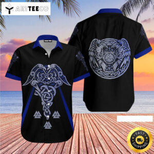 Vikings Tattoo Happy Fathers Day Hawaiian Shirt