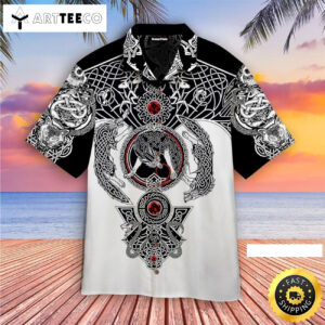 Vikings Tattoo Happy Fathers Day Hawaiian Shirts