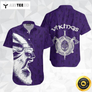 Vikings Warrior Happy Fathers Day Hawaiian Shirt
