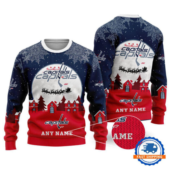 Washington Capitals Hockey New Design Litmited Christmas Ugly Sweater