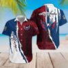 Washington Capitals Vintage Lace up Hawaiian Shirt