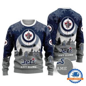 Winnipeg Jets Hockey New Design Litmited Christmas Ugly Sweater