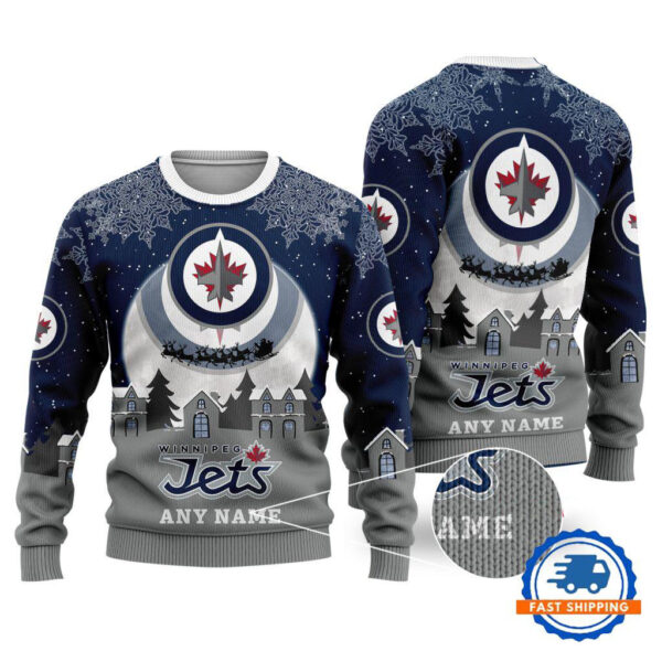 Winnipeg Jets Hockey New Design Litmited Christmas Ugly Sweater