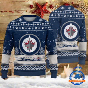 Winnipeg Jets Hockey Team Design New Christmas Ugly Sweater