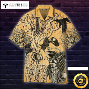 Wonderful Viking Tree Of Life Happy Fathers Day Hawaiian Shirt